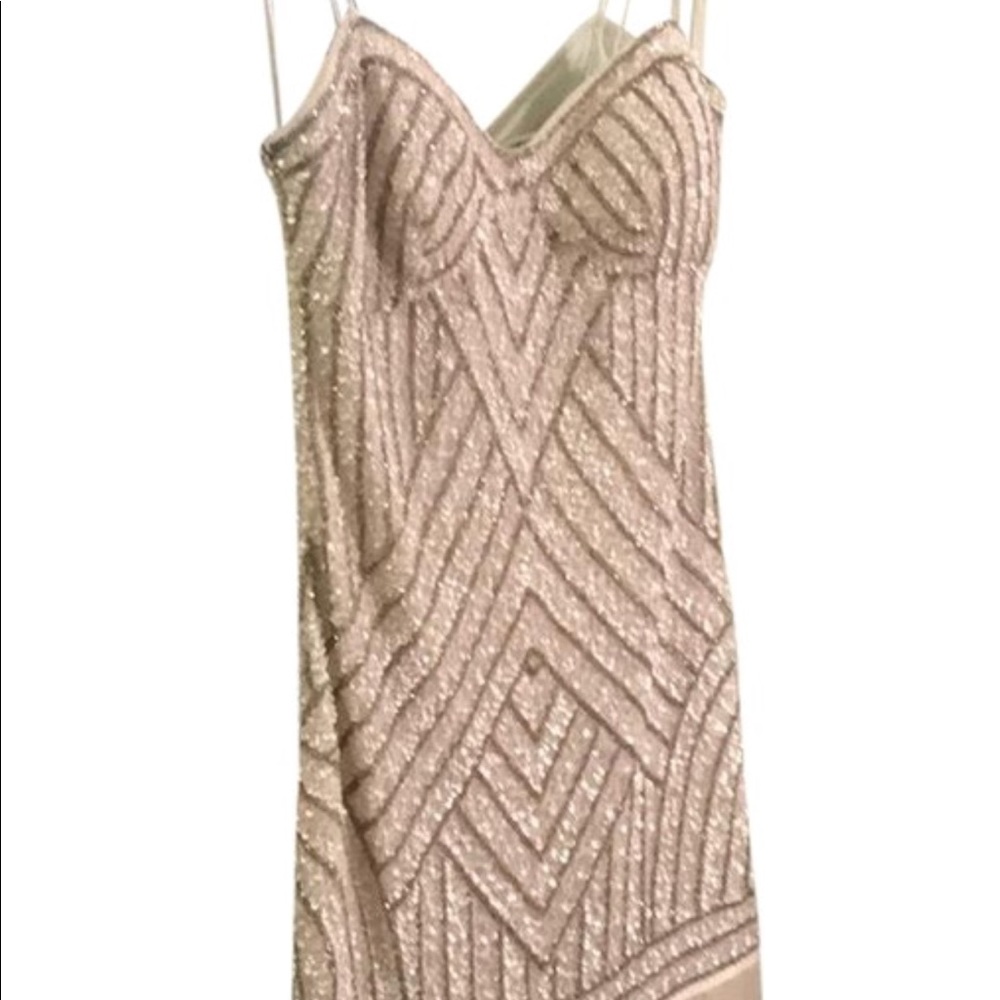 Aidan Maddox flapper fringe dress